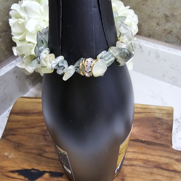 Druzy Dreams Stack Bracelets Set In Green - Picture 3 of 8